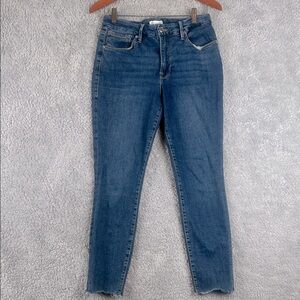 Good American Dark Blue Skinny Ankle High Rise Women’s Jeans Size 10/30